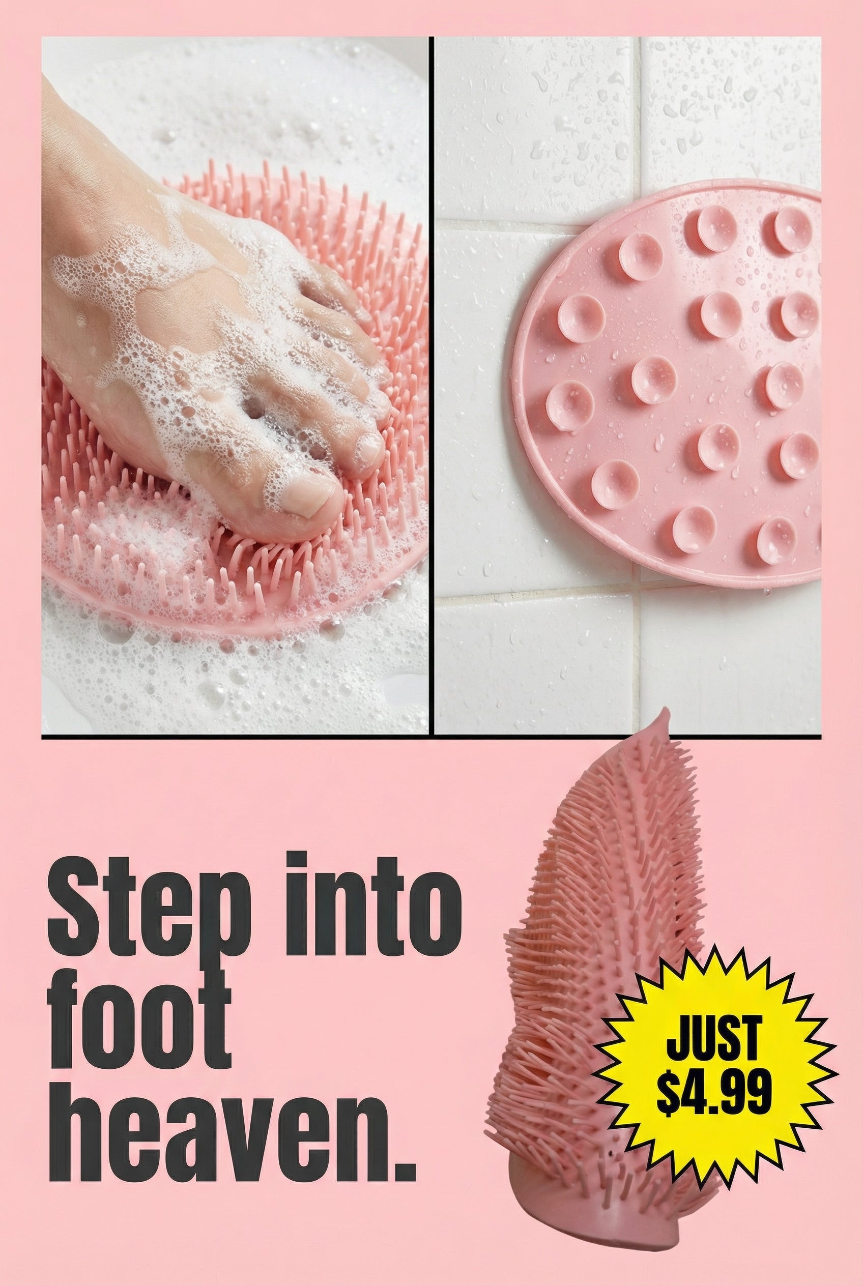 1 Foot suction scrubber